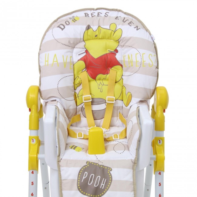 Стульчик для кормления Polini kids Disney baby 470 Медвежонок Винни "Чудестный день" желтый Стульчик для кормления Polini kids Disney baby 470 Медвежонок Винни "Чудестный день" желтый