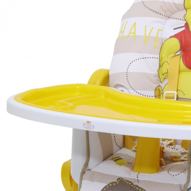 Стульчик для кормления Polini kids Disney baby 470 Медвежонок Винни "Чудестный день" желтый Стульчик для кормления Polini kids Disney baby 470 Медвежонок Винни "Чудестный день" желтый