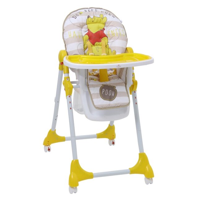 Стульчик для кормления Polini kids Disney baby 470 Медвежонок Винни "Чудестный день" желтый Стульчик для кормления Polini kids Disney baby 470 Медвежонок Винни "Чудестный день" желтый